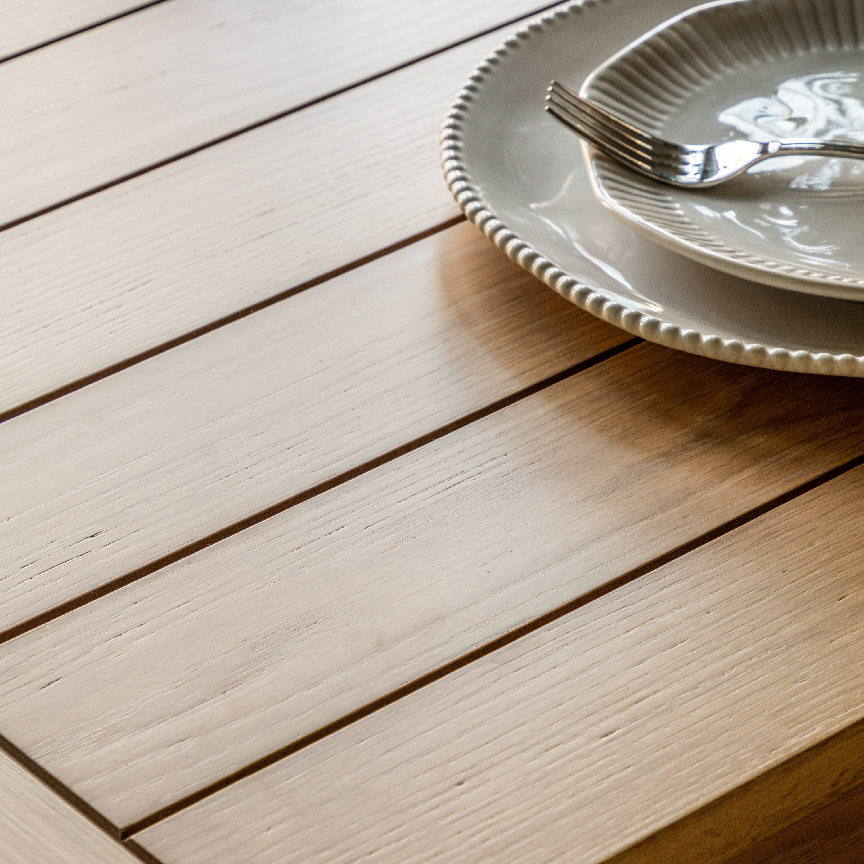 Radley Trestle Natural Oak Wood Extending Dining Table | 8-10 Seater